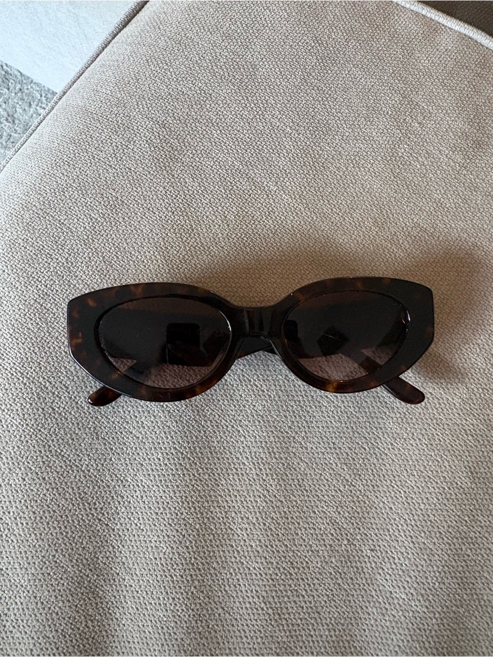 Tory Burch Tortoiseshell Cat-Eye Sunglasses with Dark Lenses